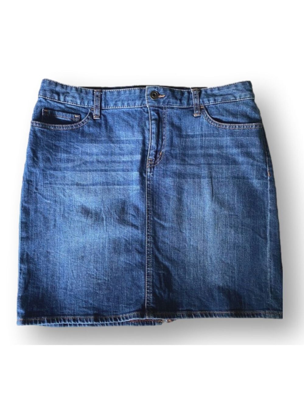 Tommy Hilfiger| Denim skirt. 5 pocket medium weight. Med/large